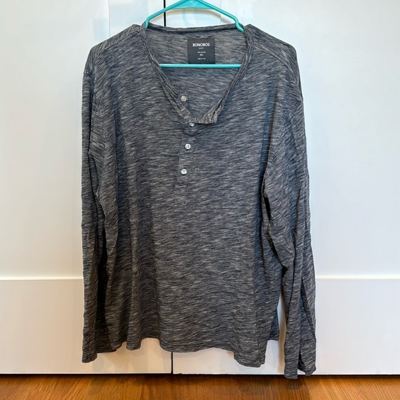 Vintage Bonobos Slim Fit Henley Size XXL - Picture 2 of 5